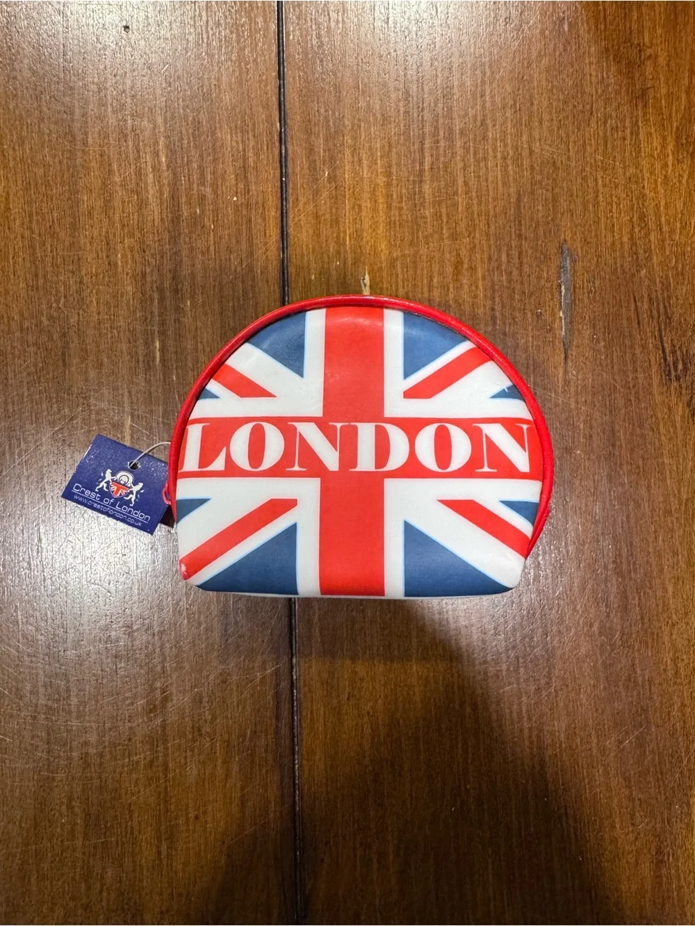 NWT London British Flag Coin Purse Zipper Pouch Bag
